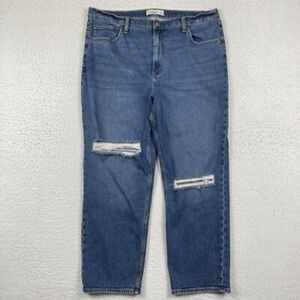 Abercrombie & Fitch Blue Distressed Women Jeans